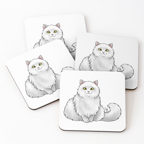 Item preview, Cat - British Longhair - White designed and sold by Jennifer Stolzer.