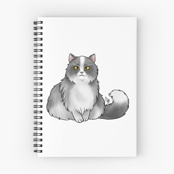 Item preview, Cat - British Longhair - White and Gray designed and sold by Jennifer Stolzer.