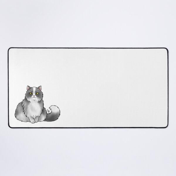 Item preview, Cat - British Longhair - White and Gray designed and sold by Jennifer Stolzer.