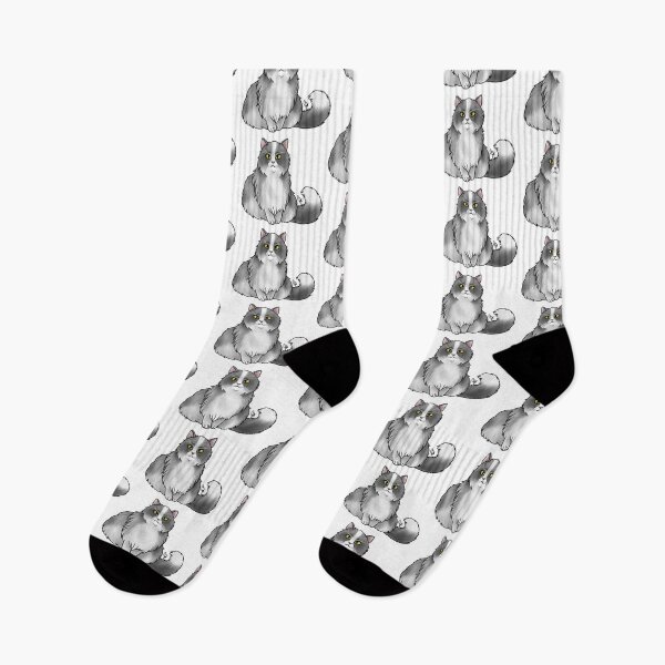 Item preview, Cat - British Longhair - White and Gray designed and sold by Jennifer Stolzer.