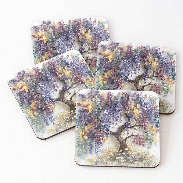 Item preview, Enchanting Arboreal Medley: A Wisteria Journey designed and sold by EmeraldeaArt.