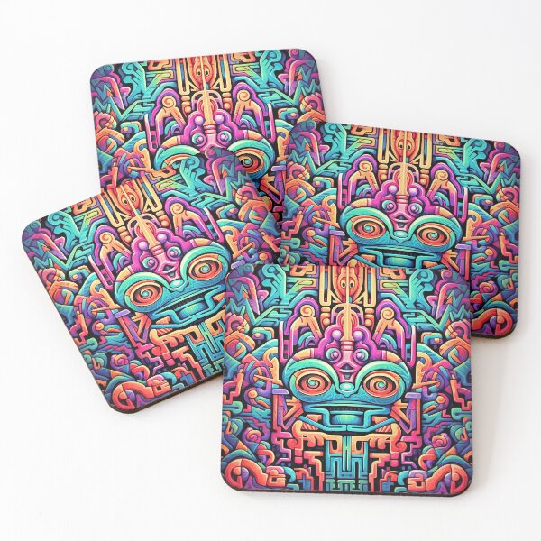 Item preview, Psychedelic Graffiti Aztec Pattern designed and sold by Desfix.