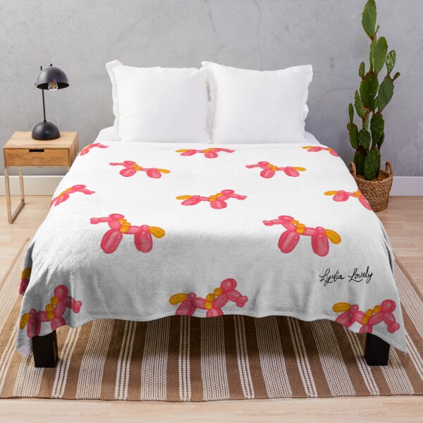 Item preview, Balloon horse pattern pink/orange- white background designed and sold by Studio Lydia Lovely.