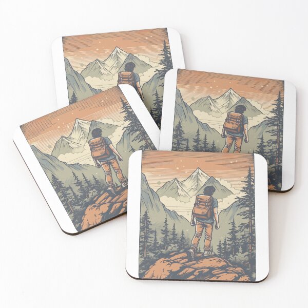 Item preview, A Hiker at the Summit of the Hike - Vintage Outdoors designed and sold by GVRDesign.