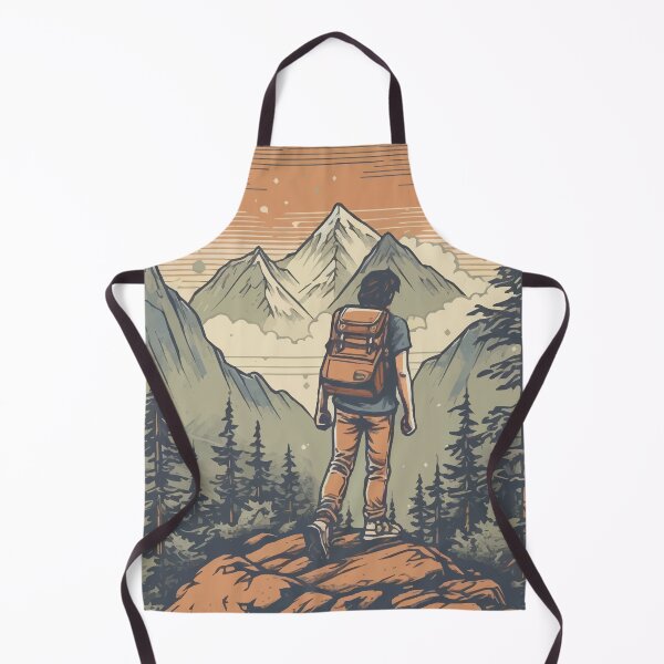 Item preview, A Hiker at the Summit of the Hike - Vintage Outdoors designed and sold by GVRDesign.