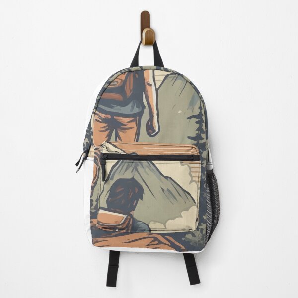 Item preview, A Hiker at the Summit of the Hike - Vintage Outdoors designed and sold by GVRDesign.