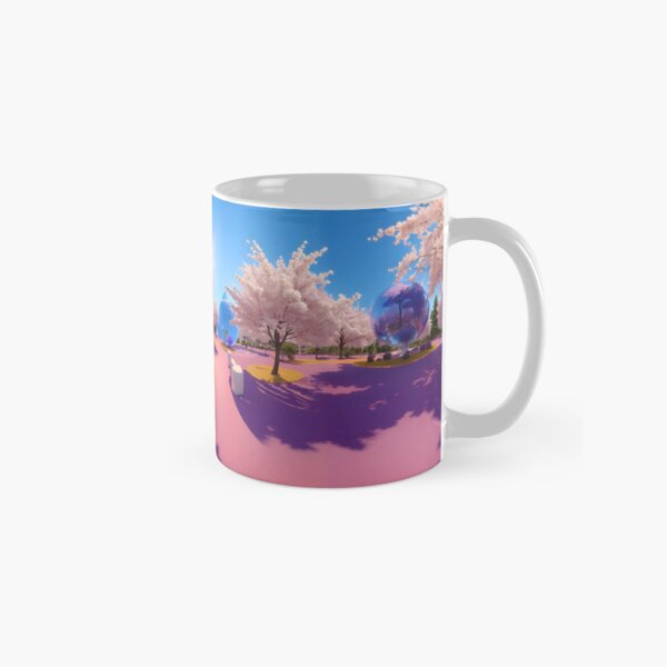 Pink Trees World Star Rising Sunny Spring Day Classic Mug