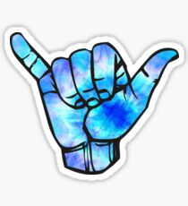 blue shaka Sticker