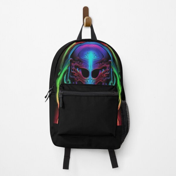 Item preview, Neon human skull on a black background 3d illustration designed and sold by RuNT3ntertained.