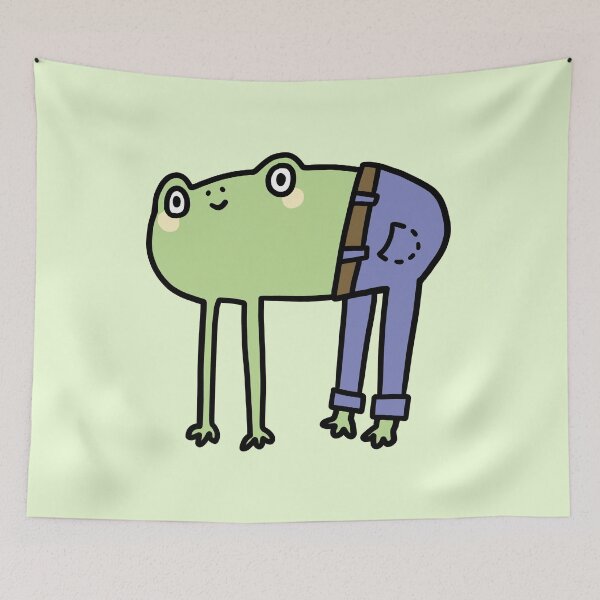 Item preview, Frog with jeans designed and sold by Nikamii.