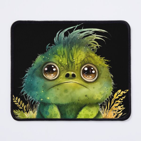 Item preview, Cute and Funny Baby Monster, Little Green Monster designed and sold by MoonFoxDesign.
