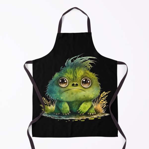 Item preview, Cute and Funny Baby Monster, Little Green Monster designed and sold by MoonFoxDesign.