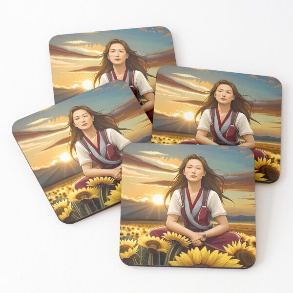 Item preview, Field of sunflowers at sunset designed and sold by Larama by Anna.