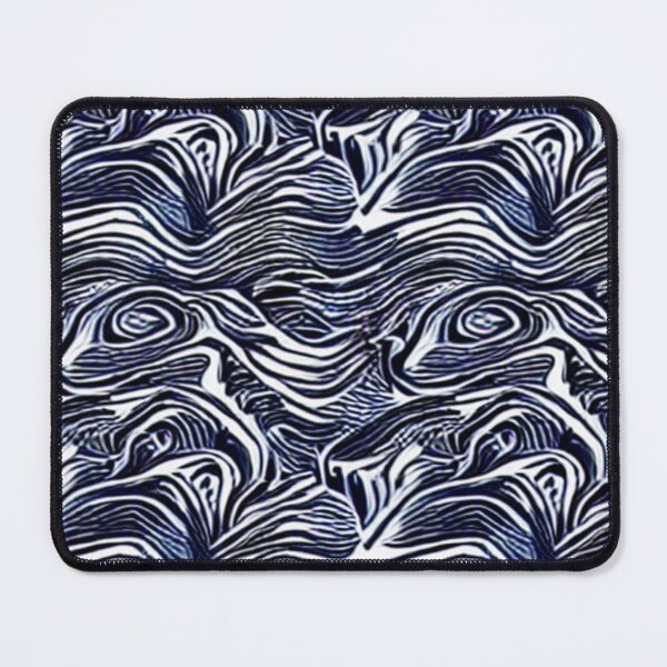 Item preview, Abstract Dark Blue and White Swirls designed and sold by calibrit.
