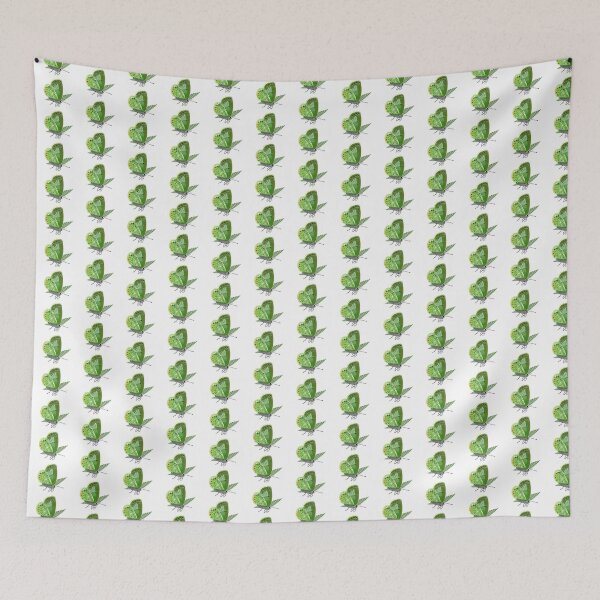 Item preview, Spirograph Collaged Green Butterfly designed and sold by RachelEDesigns.
