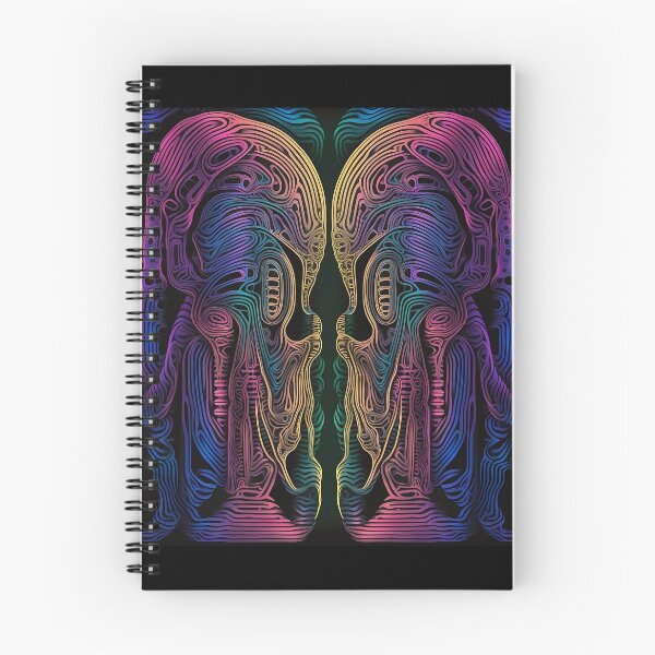 Item preview, Abstract human skull with colored lines on black background. Vector illustration. designed and sold by RuNT3ntertained.