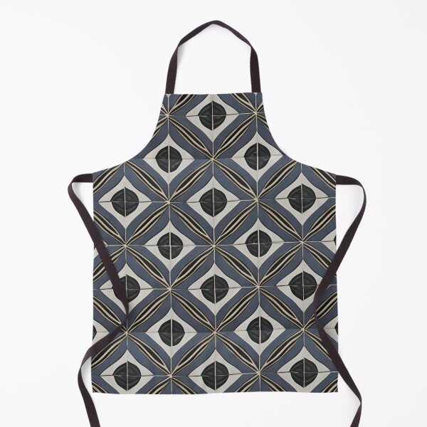 Artikelvorschau, Retro Tile Pattern silver shades with black and little beige entworfen und verkauft von RetroTile.