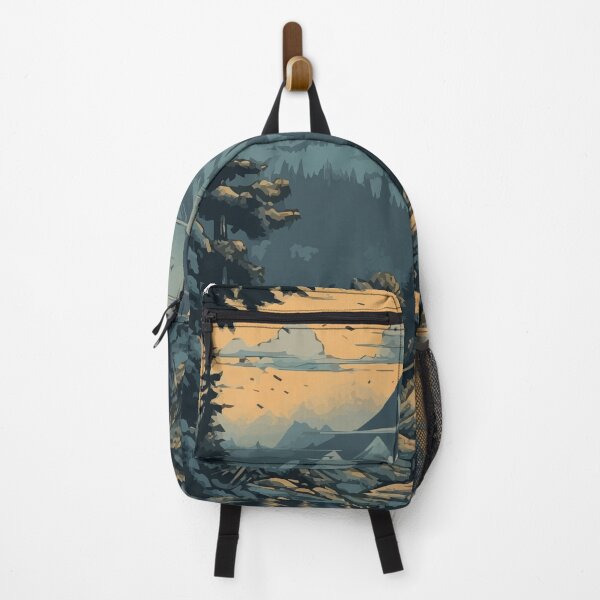 Item preview, A Mountain Biker Biking up a Trail in the Forest - Vintage Outdoors designed and sold by GVRDesign.