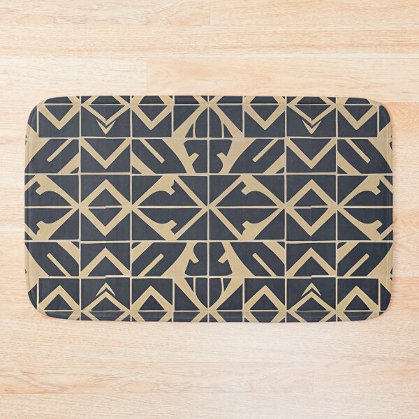 Item preview, Retro Tile Pattern dark silver and beige designed and sold by RetroTile.