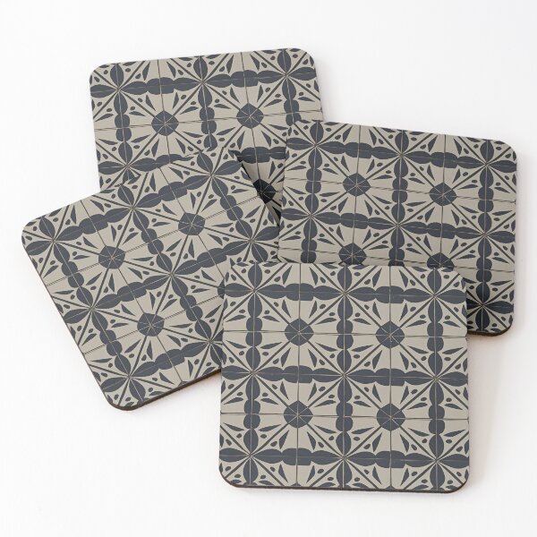 Artikelvorschau, Retro Tile Pattern Pastel black and silver entworfen und verkauft von RetroTile.