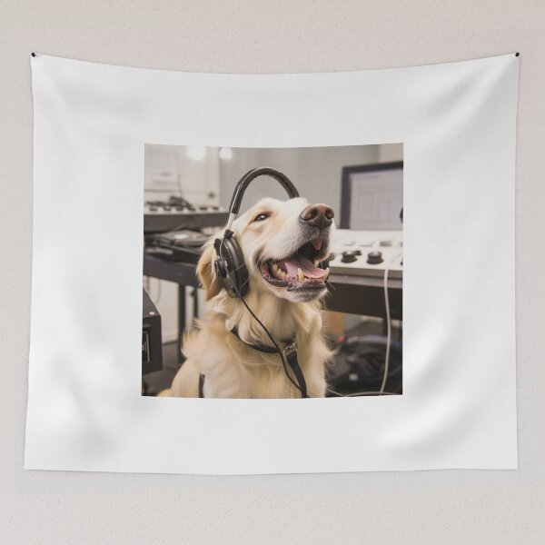 Item preview, Golden Retriever Gets a Hearing Test designed and sold by Hear4theEars.