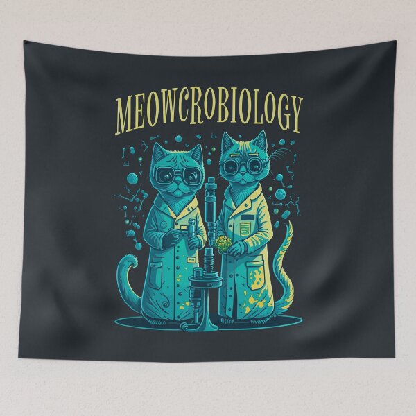Item preview, Meowcrobiology Cat Meow Microbiology Science Bacteriology designed and sold by GrandeDuc.