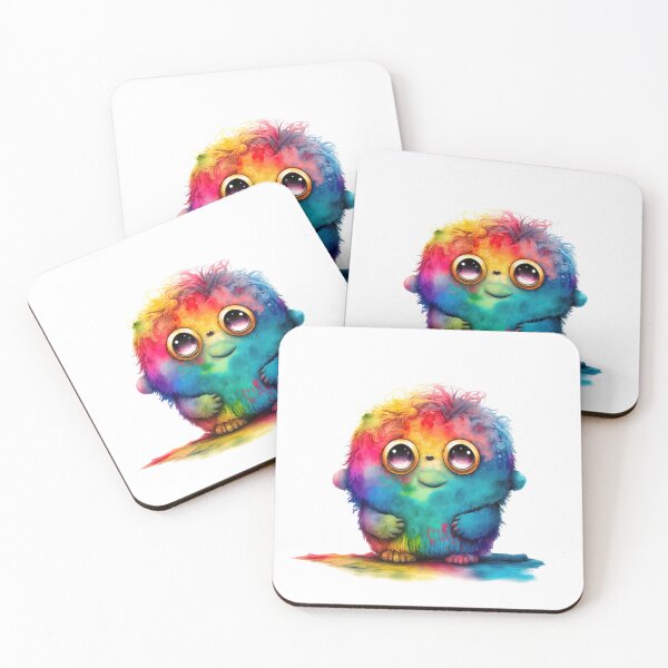 Item preview, Cute and Funny Baby Monster, Little Rainbow Monster designed and sold by MoonFoxDesign.