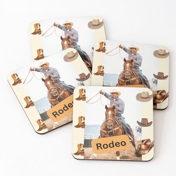 Item preview, Rodeo time bucking horse with cowboy designed and sold by LGMmugsdesign.