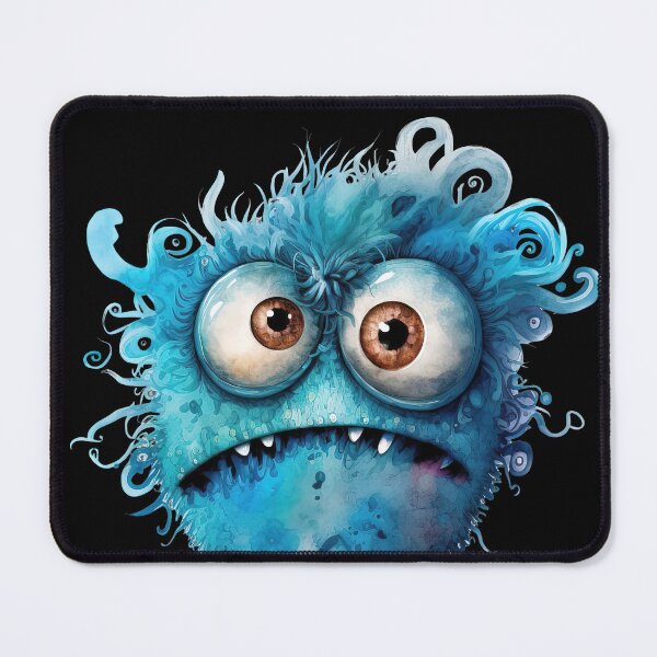 Item preview, Cute and Funny Baby Monster, Blue Monster designed and sold by MoonFoxDesign.