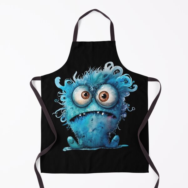 Item preview, Cute and Funny Baby Monster, Blue Monster designed and sold by MoonFoxDesign.