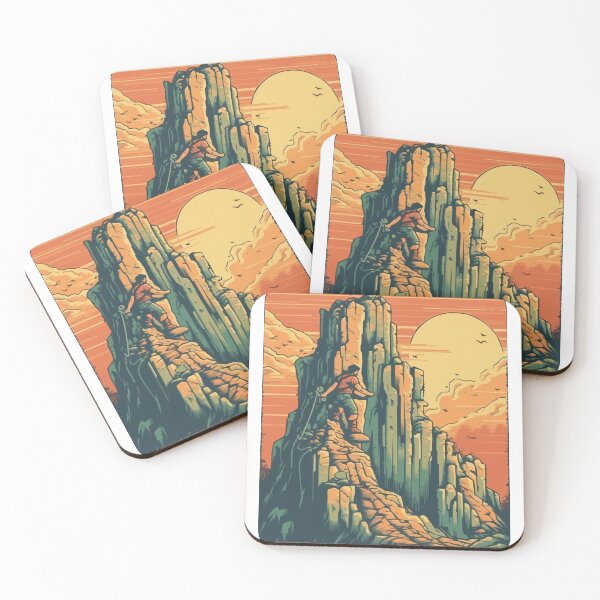 Item preview, A Rock Climber Climbing an Outdoor Cliff- Vintage Outdoors designed and sold by GVRDesign.