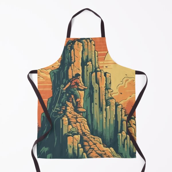 Item preview, A Rock Climber Climbing an Outdoor Cliff- Vintage Outdoors designed and sold by GVRDesign.