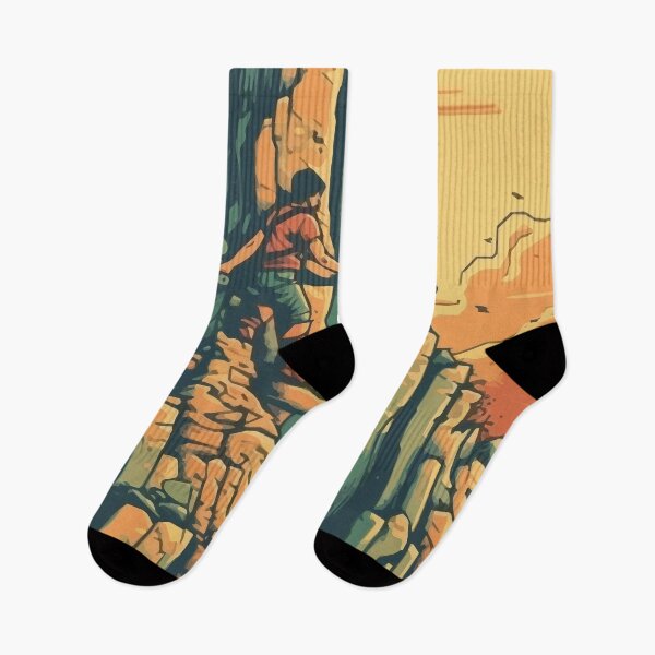 Item preview, A Rock Climber Climbing an Outdoor Cliff- Vintage Outdoors designed and sold by GVRDesign.