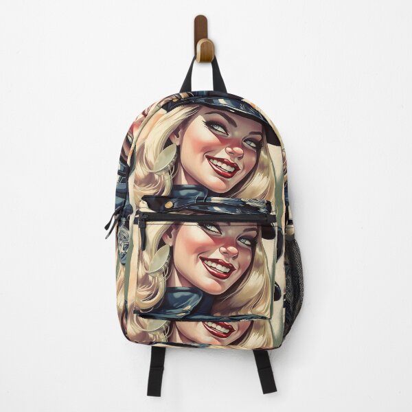 Item preview, Police Woman of your dreams, pin up, retro smiling beautiful officer designed and sold by GueloStudio.