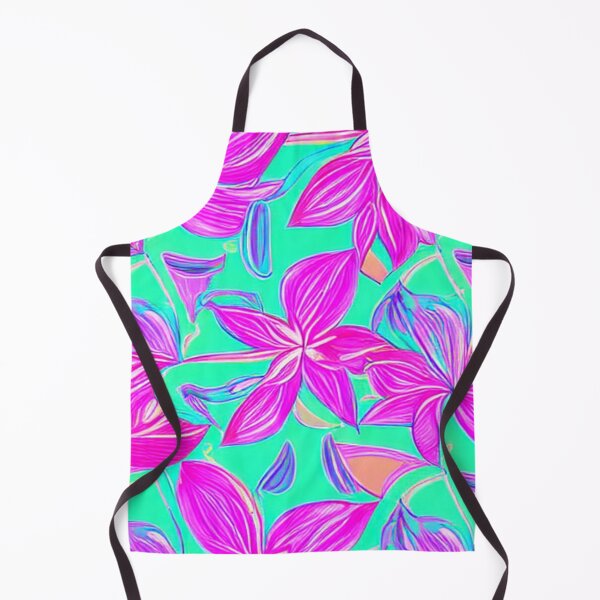 Item preview, Abstract Pink Exotic Floral on Blue designed and sold by calibrit.