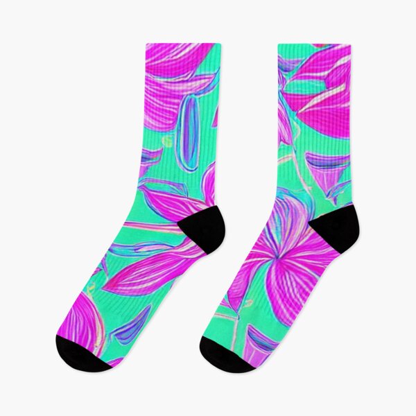 Item preview, Abstract Pink Exotic Floral on Blue designed and sold by calibrit.