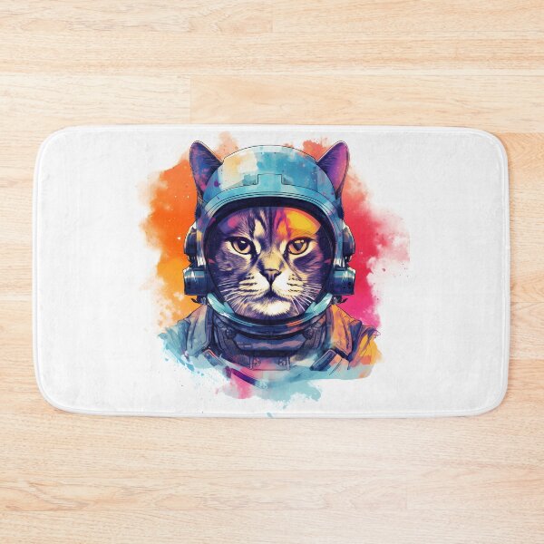 Item preview, Bold colour Spacecat designed and sold by Nosy is Everything.