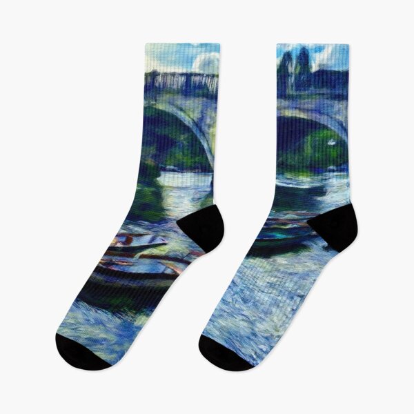 Item preview, Boats on a River Midnight designed and sold by Pamela Storch.