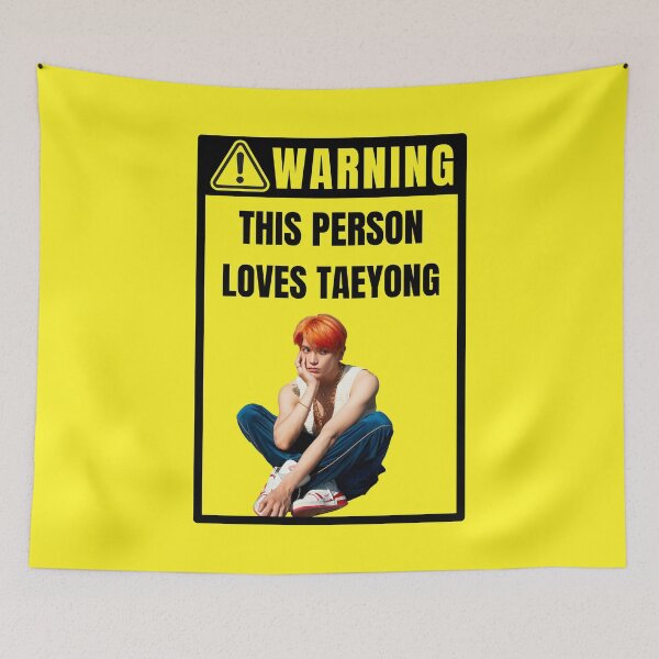 Item preview, nct 127 warning sign: taeyong (ay-yo era) (gender neutral) designed and sold by loonaluvdesigns.