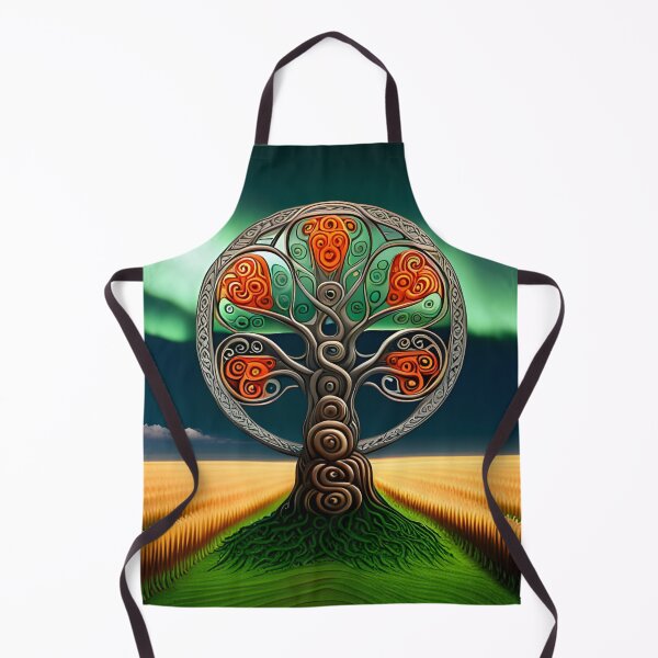 Item preview, Celtic Tree illuminated by Northern Lights designed and sold by DreamyEscapism.