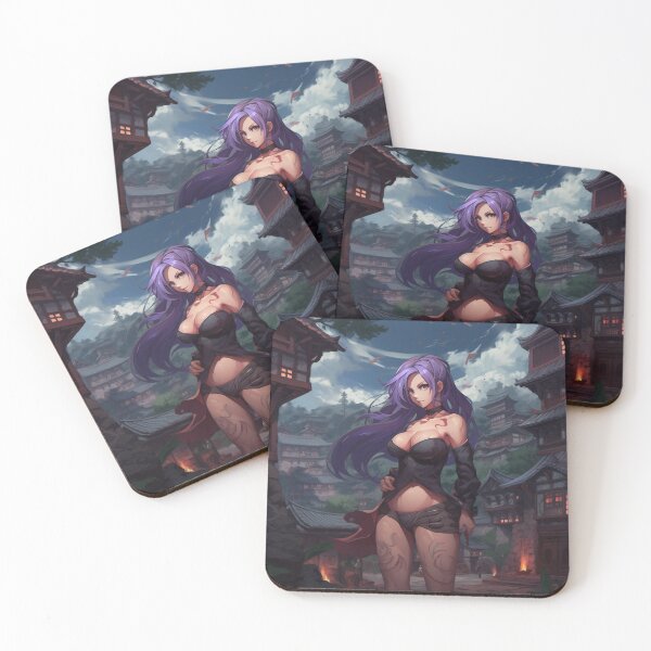Item preview, Warrior Spirit: Purple-Haired Kunoichi in Anime Style designed and sold by E-PrintStore.
