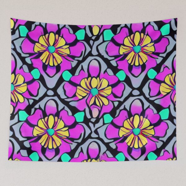 Item preview, Abstract Pink Exotic Floral designed and sold by calibrit.