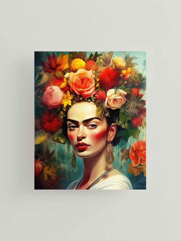 Frida Kahlo Butterfly Portrait print by Mark Ashkenazi