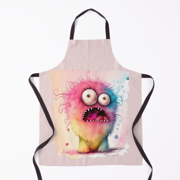 Item preview, Pink Funny Crazy Monster, Little Rainbow Monster designed and sold by MoonFoxDesign.