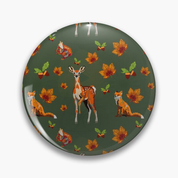 Item preview, Autumn forest spirals, a Patterned Spirograph Collage designed and sold by RachelEDesigns.