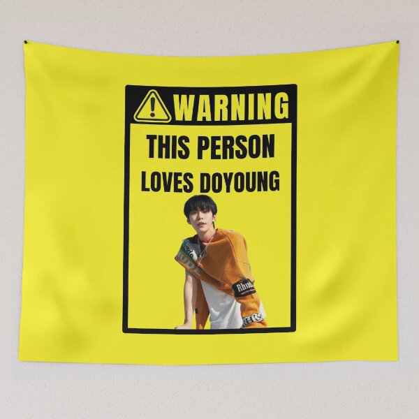 Item preview, nct 127 warning sign: doyoung (ay-yo era) (gender neutral) designed and sold by loonaluvdesigns.