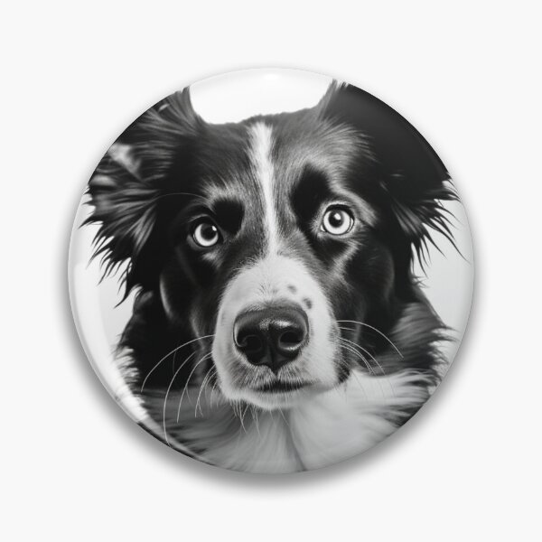 Aperçu de l'œuvre Border Collie Réaliste Mignon créée et vendue par OtterComforts.