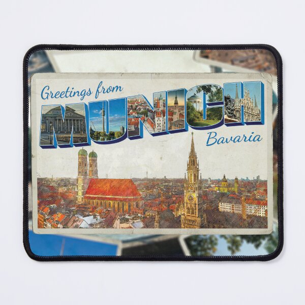 Item preview, Greetings from Munich in Bavaria Vintage style retro souvenir designed and sold by DeveloperProp0.