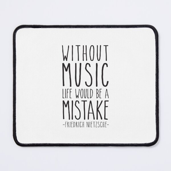 Item preview, Without music, life would be a mistake, Friedrich Nietzsche quote designed and sold by aenaonartwork.