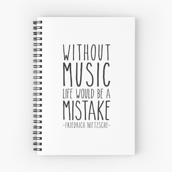 Item preview, Without music, life would be a mistake, Friedrich Nietzsche quote designed and sold by aenaonartwork.